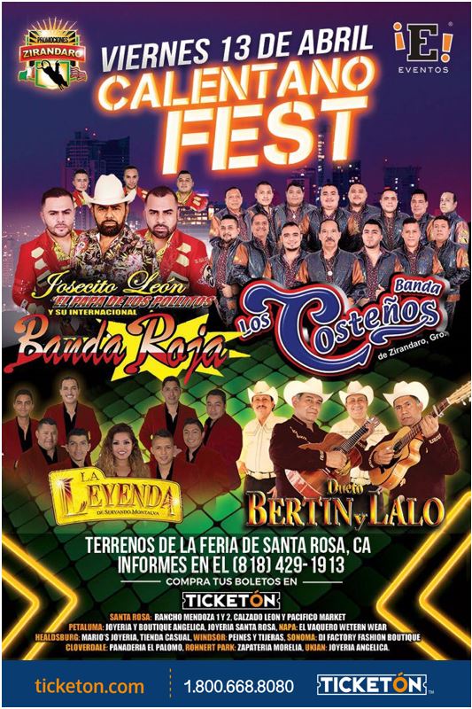 Calentano Fest Santa Rosa Tickets Boletos Terrenos de Feria