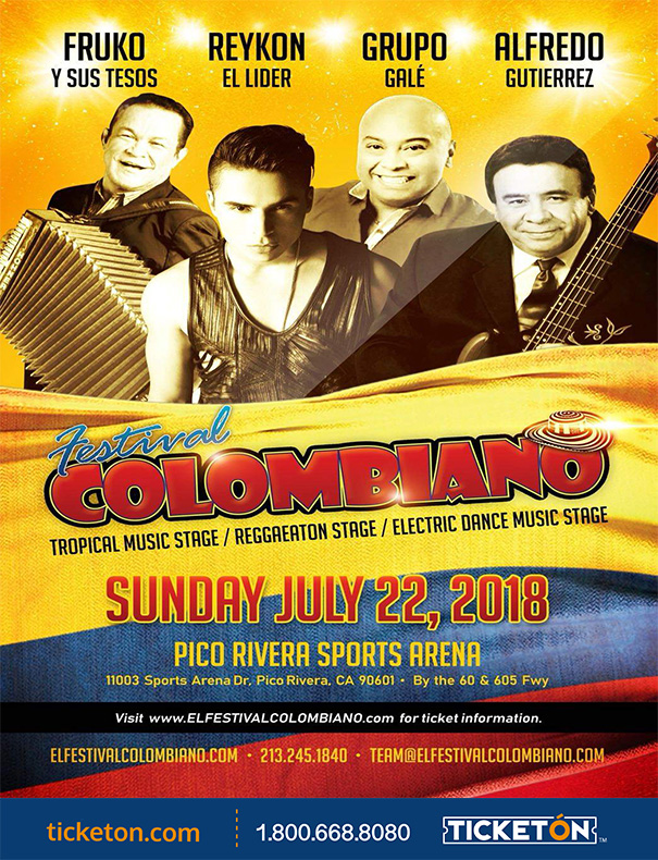 Festival Colombiano Los Angeles Tickets Boletos Pico Rivera