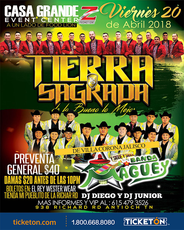 Tierra Sagrada Antioch Tickets Boletos Casa