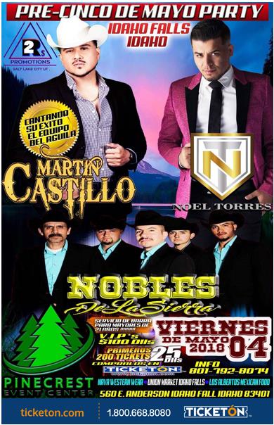 PRE-5 DE MAYO PARTY Tickets - The Pinecrest Event Center on May 04 2018 in  Idaho Falls - Ticketon