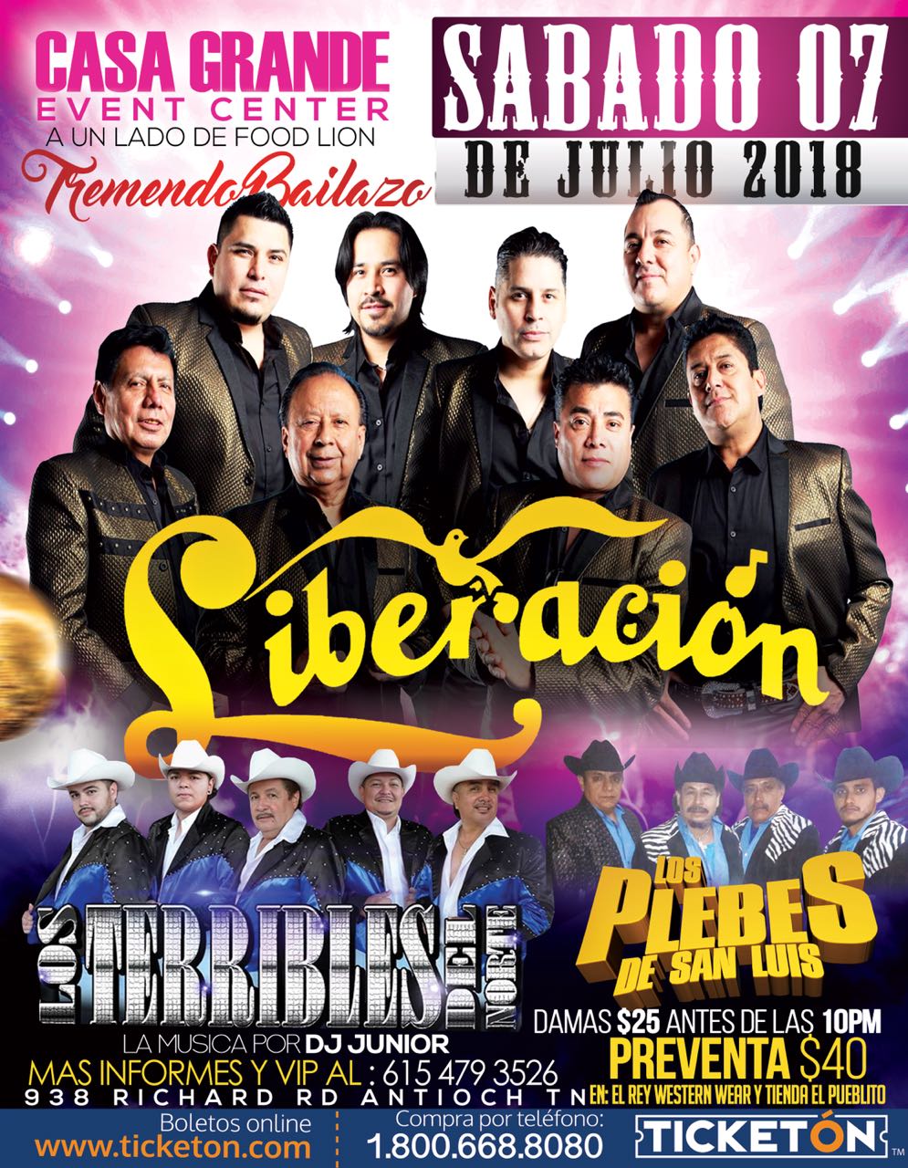 Grupo Liberacion Antioch Tickets Boletos Casa Grande