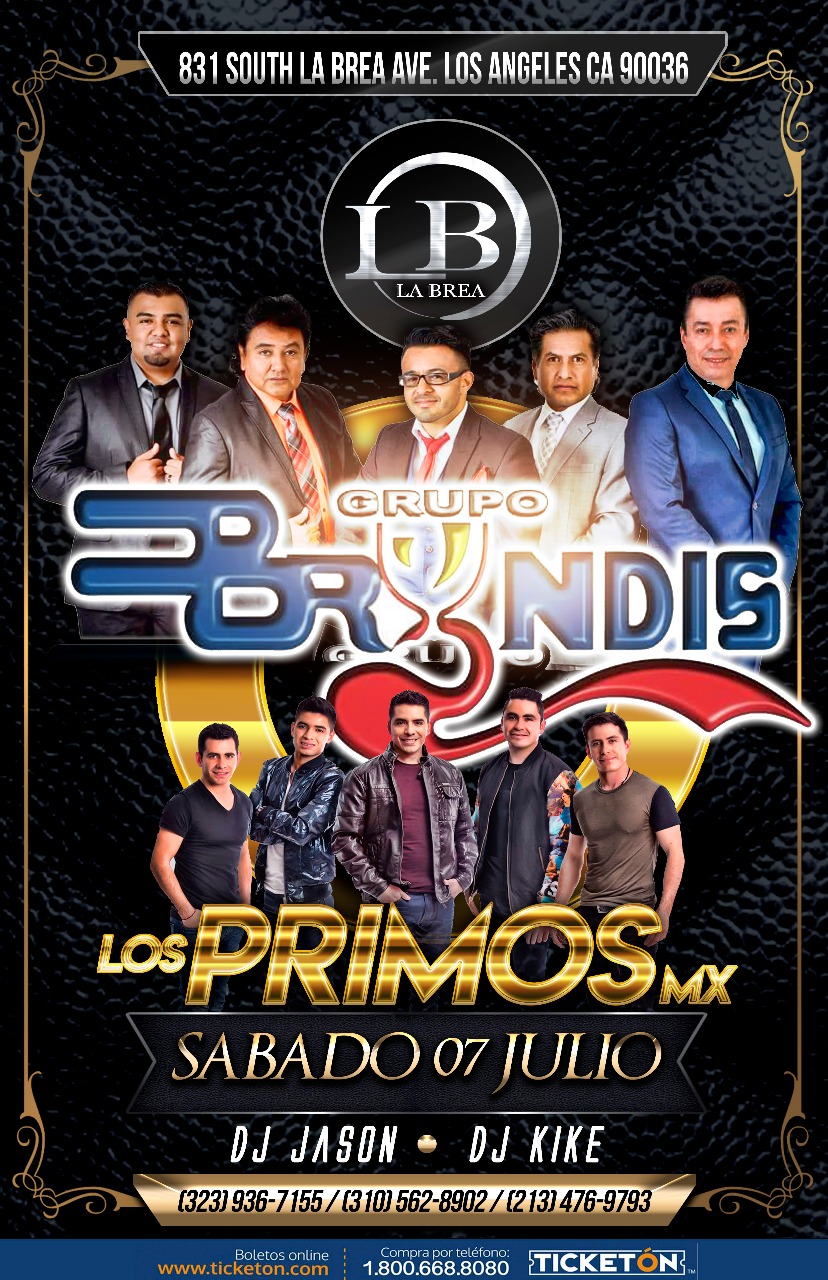 grupo bryndis los angeles tickets boletos la brea