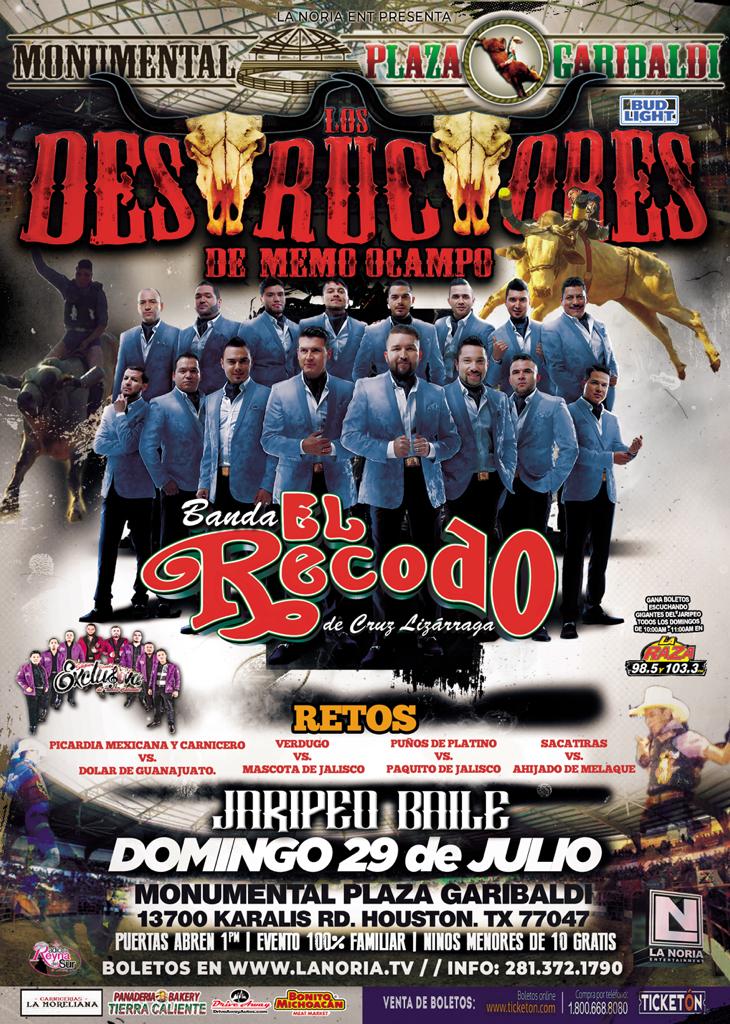 LOS DESTRUCTORES DE M. OCAMPO & BANDA EL RECODO Tickets 07/29/18