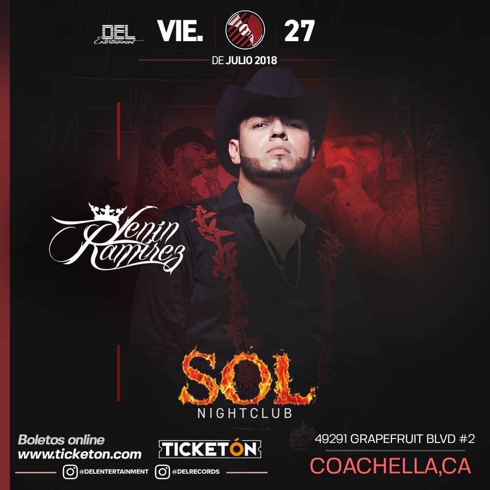 Lenin Ramirez Coachella Tickets Boletos El Sol