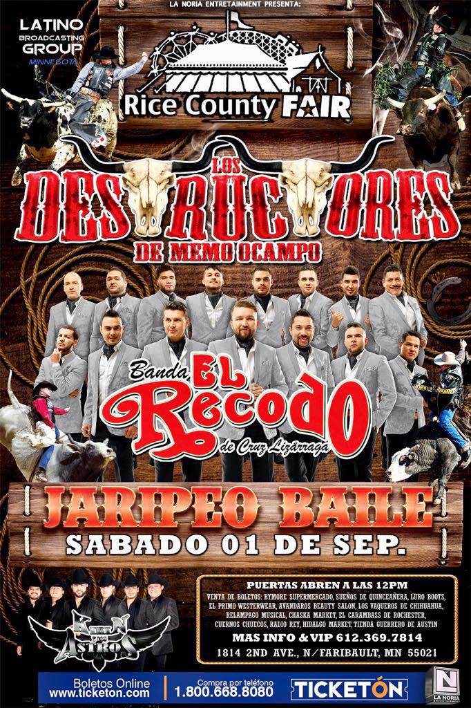 Banda Recodo Faribault Tickets Boletos Rice County Fair