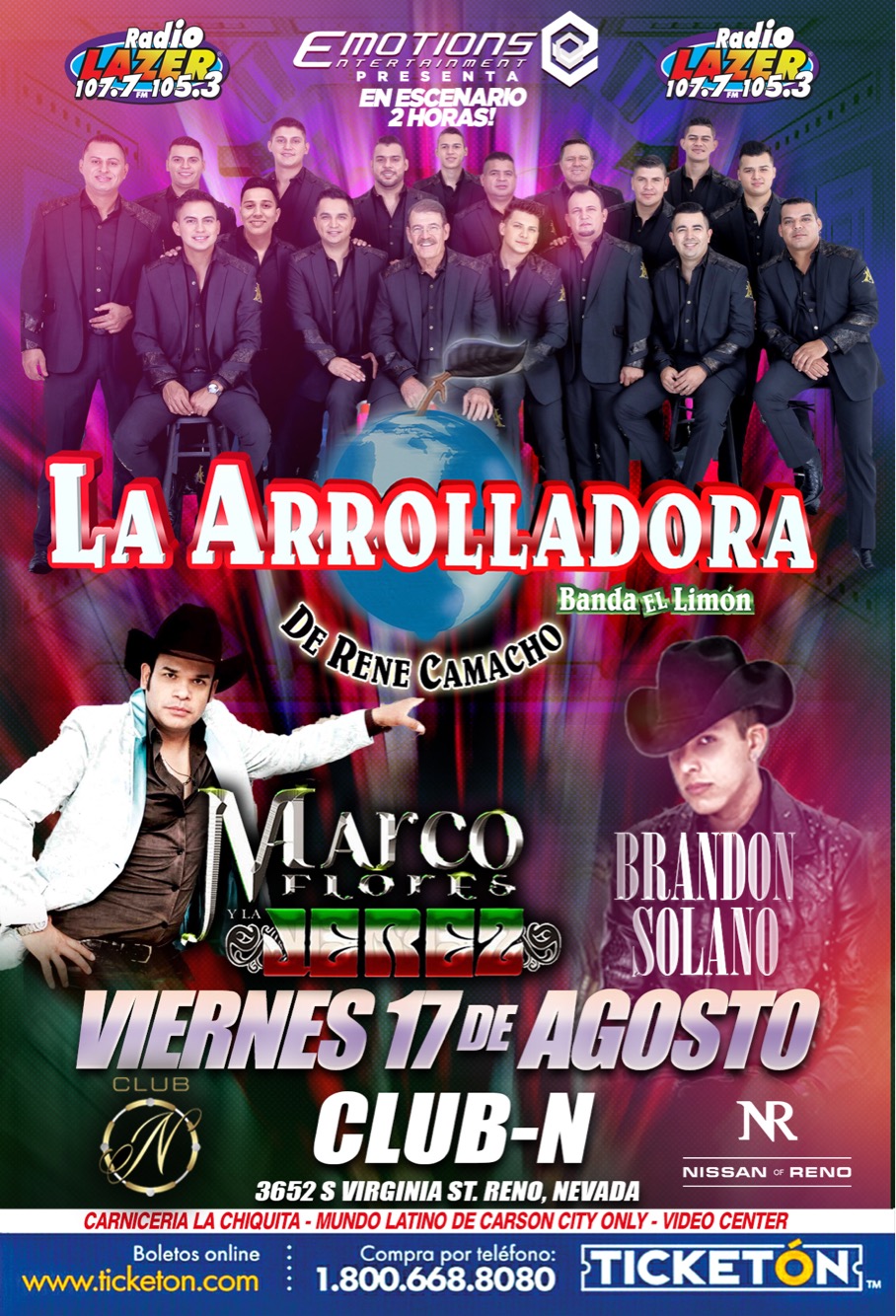 La Arrolladora Reno Tickets Boletos Club n