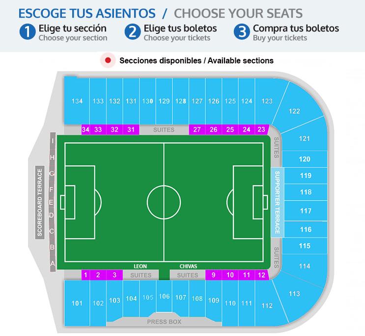 Chivas vs Leon San Jose Tickets Boletos Earthquakes Stadium