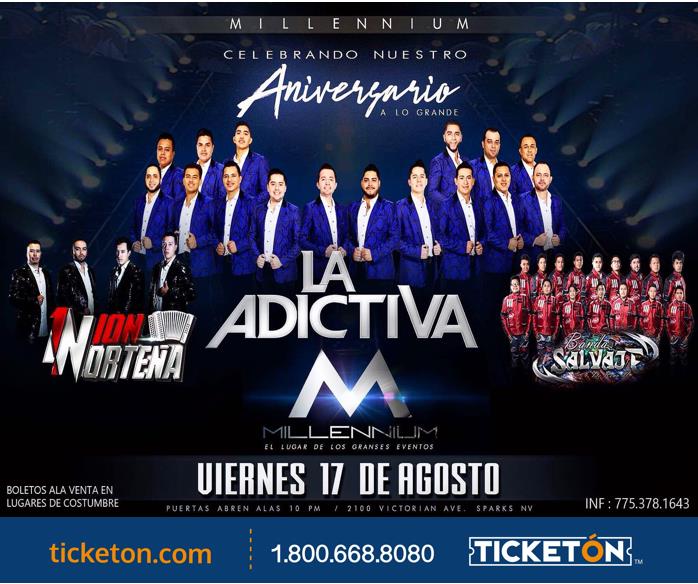 la adictiva Sparks Tickets Boletos Millenium