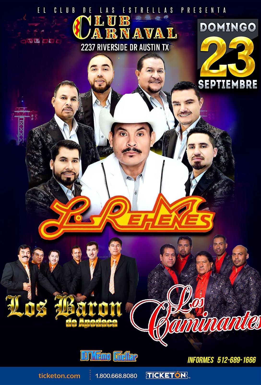 Los Rehenes Austin Tickets Boletos Club Carnaval