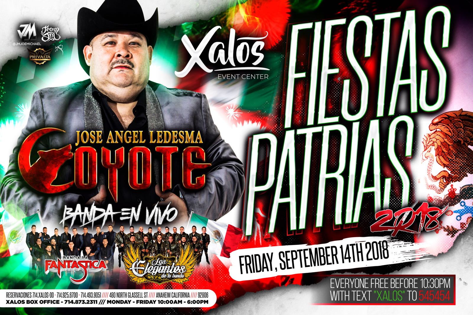 el coyote y su banda anaheim tickets boletos Xalos