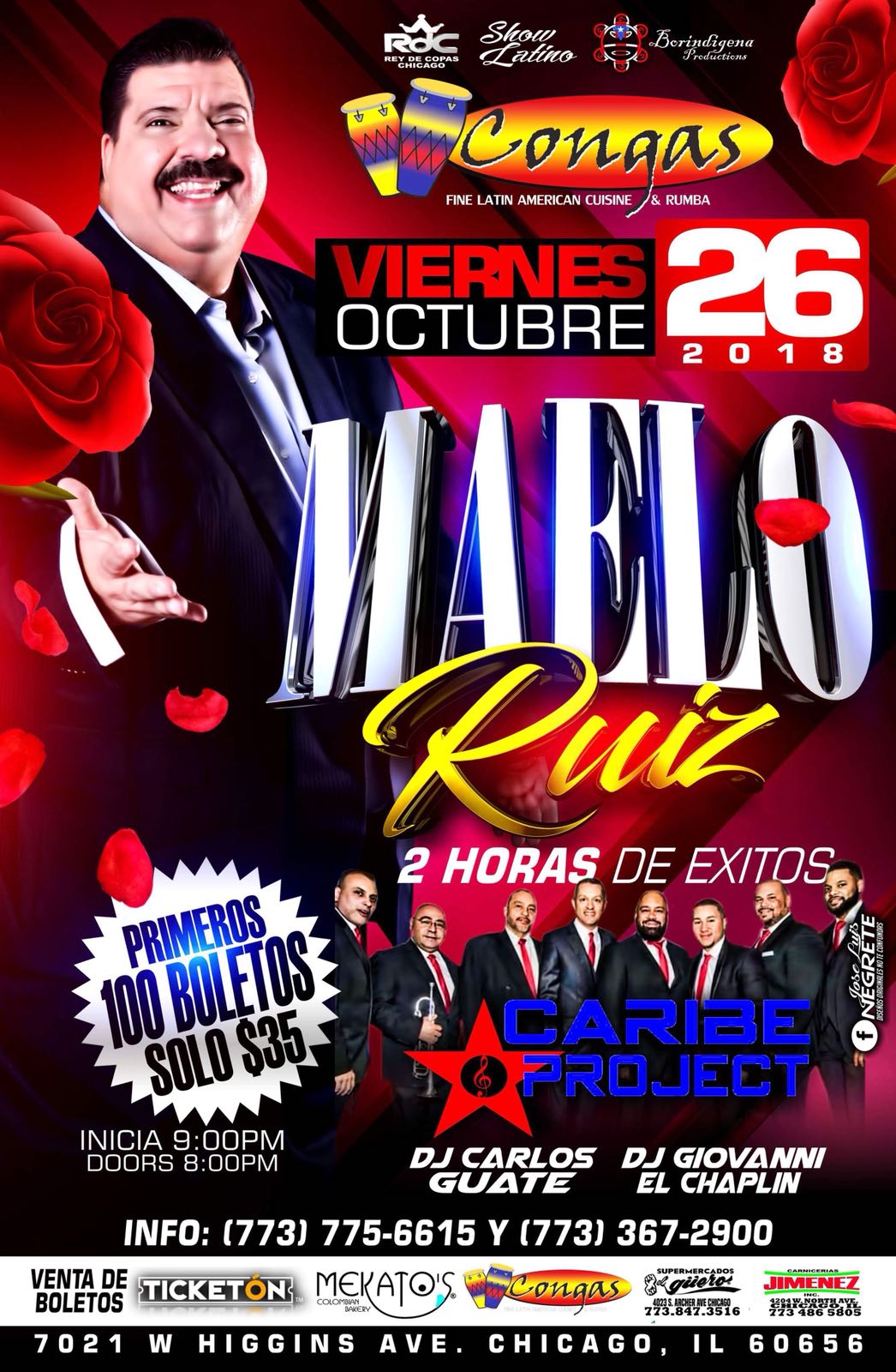 Maelo Ruiz Chicago Tickets Boletos Congas Ticketon