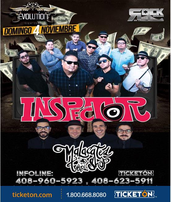 Inspector sunnyvale Tickets Boletos Evolution Night Club