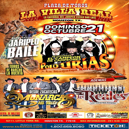 Jaripeo Baile Houston Tickets Boletos La Villa Real