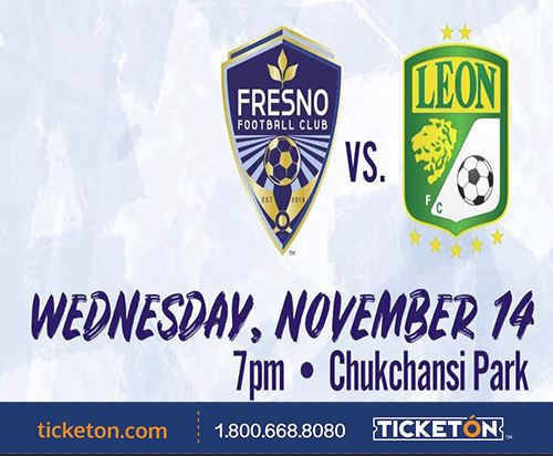 Fresno FC vs Club Leon Tickets Boletos Chukchansi Park