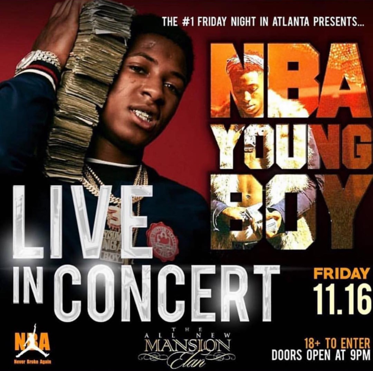 NBA YoungBoy Performing LIVE Tickets 11/16/18