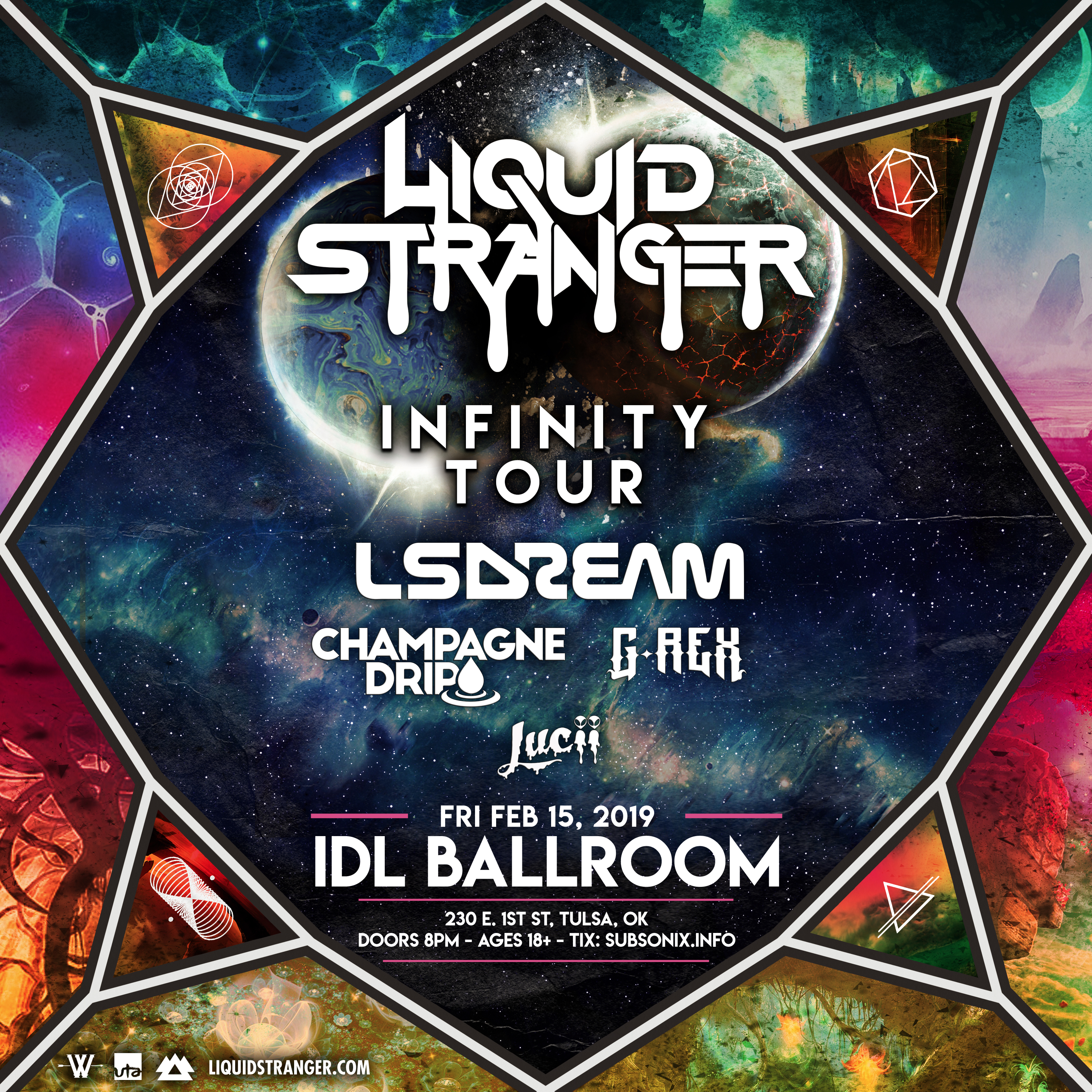 Buy Tickets to Liquid Stranger Infinity Tour in Tulsa on Feb 15, 2019