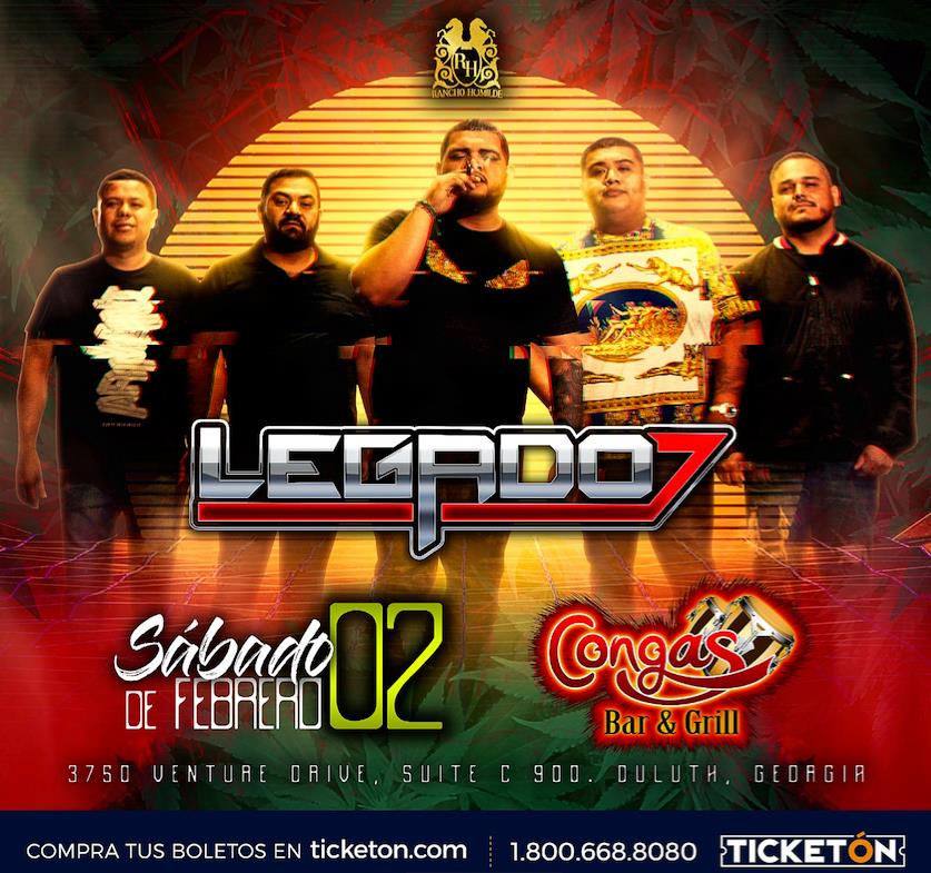 Legado 7 Duluth Tickets Boletos Congas Bar & Grill