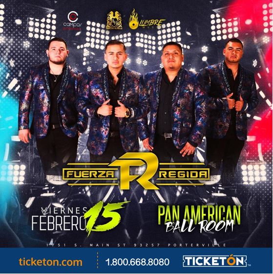 Fuerza Regida Porterville Tickets Boletos Pan American