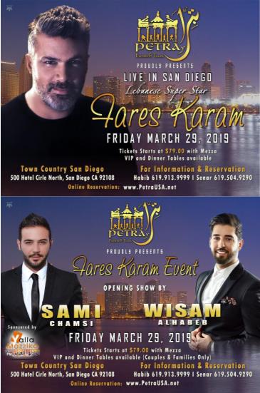 Buy Tickets to LEBANESE SUPER STAR FARES KARAM in San Diego on Mar 29, 2019