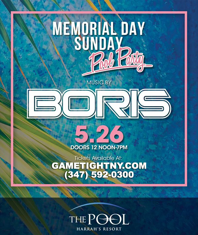 Buy Tickets to Boris MDW Sunday Daylife Harrahs Pool Party Atlantic