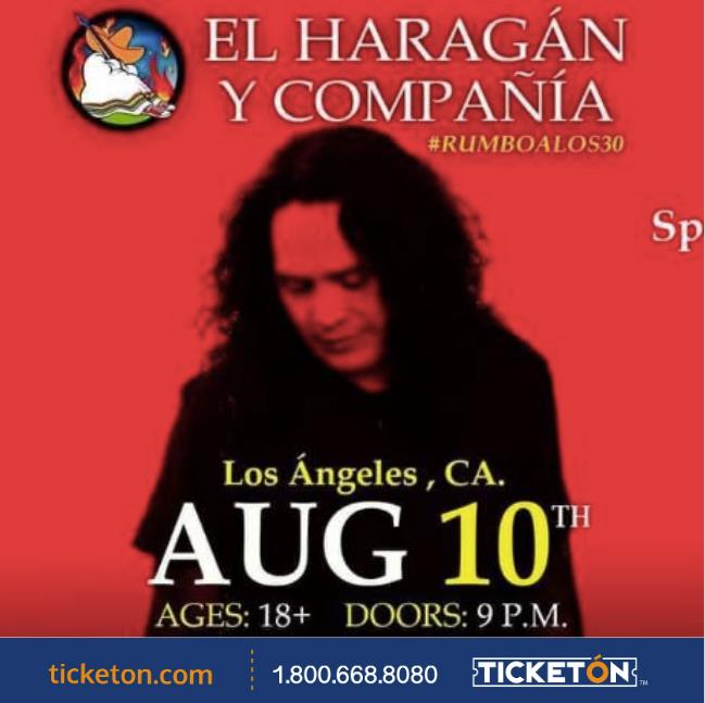 El Haragan Los Angeles Tickets Boletos Belasco
