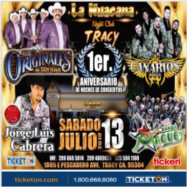 BAILE DE ANIVERSARIO-LA HUACANA DE TRACY Tickets 1005 E. Pescadero Ave ...