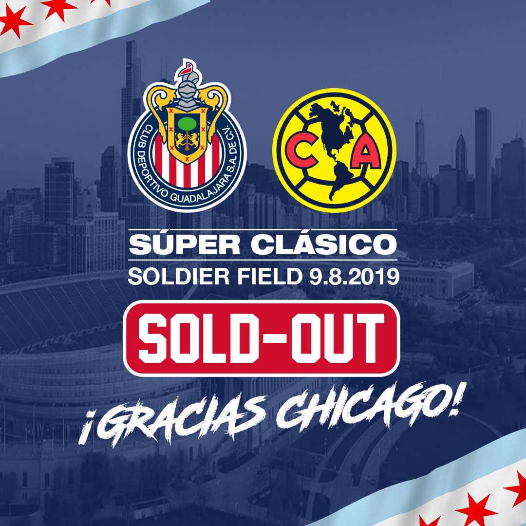 America vs Chivas Chicago Tickets Boletos Soldier Field