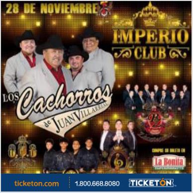 LOS CACHORROS Las Vegas Tickets Boletos Imperio Club