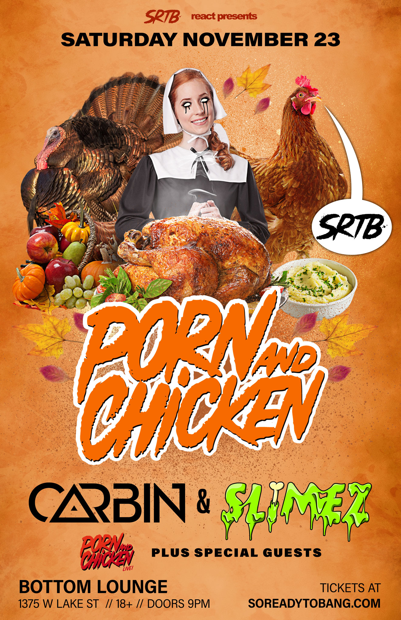 1320px x 2040px - Buy Tickets to Porn N Chicken: Carbin & Slimez in Chicago on ...