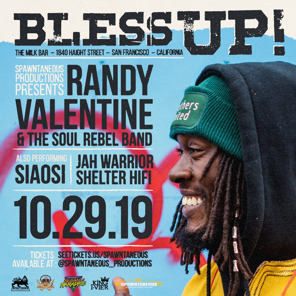 Buy Tickets to Randy Valentine & Siaosi Live At Bless up Tuesday in San  Francisco on Oct 29, 2019