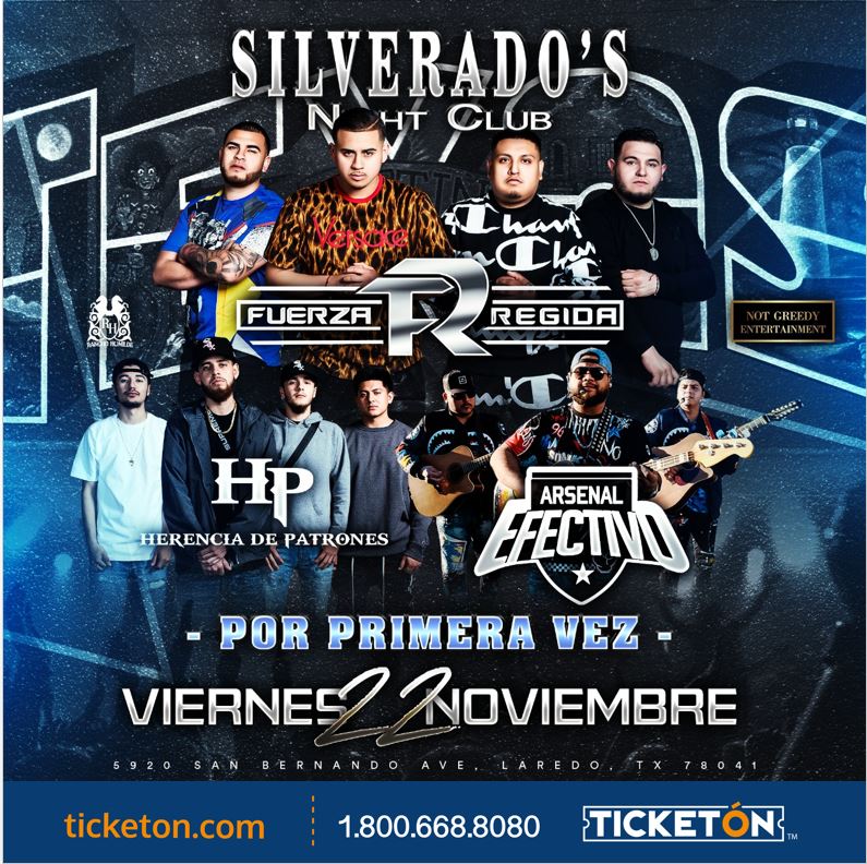 Fuerza Regida HP Silverado's Night Club Laredo Tickets