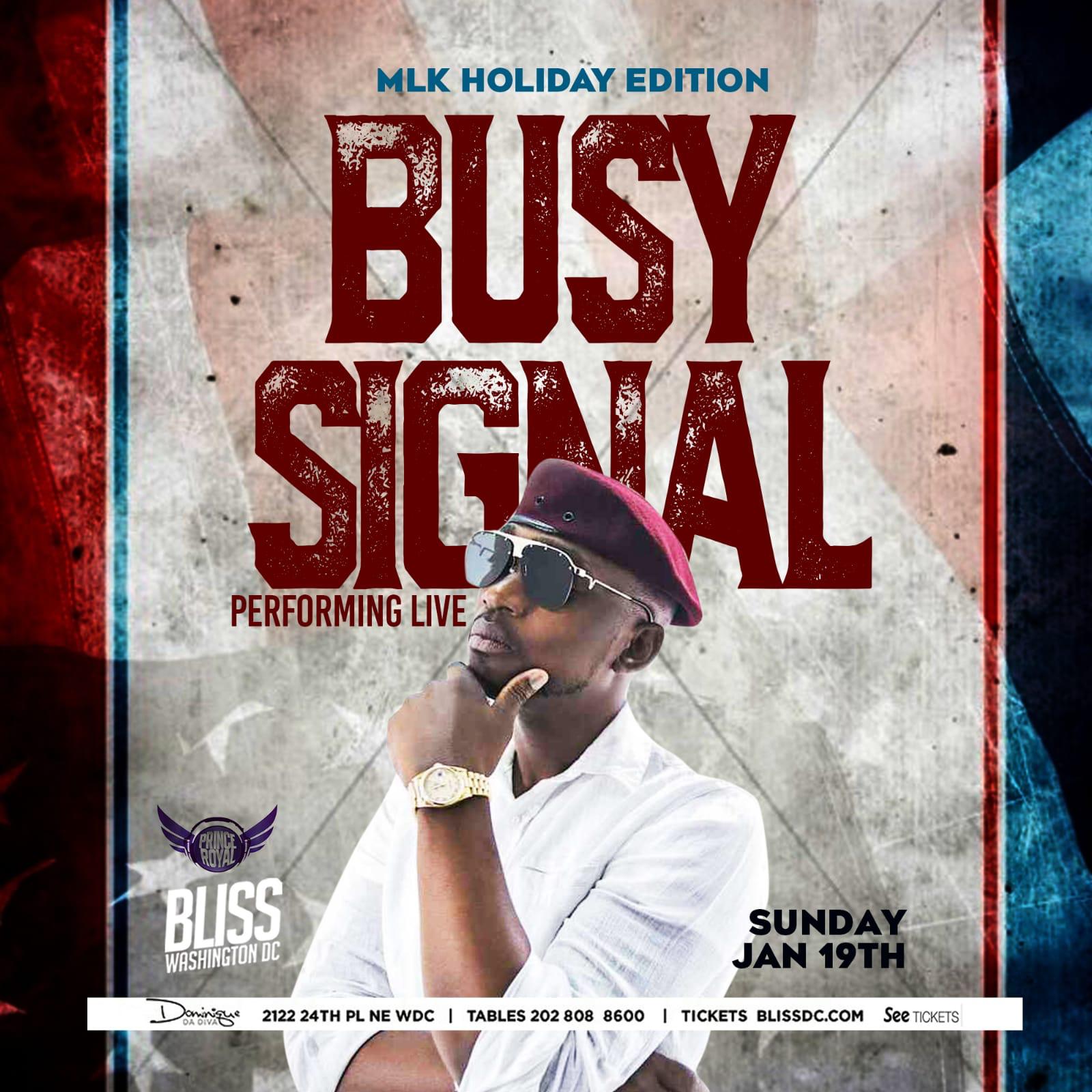 Buy Tickets to BUSY SIGNAL AT BLISS in Washington on Jan 19, 2020