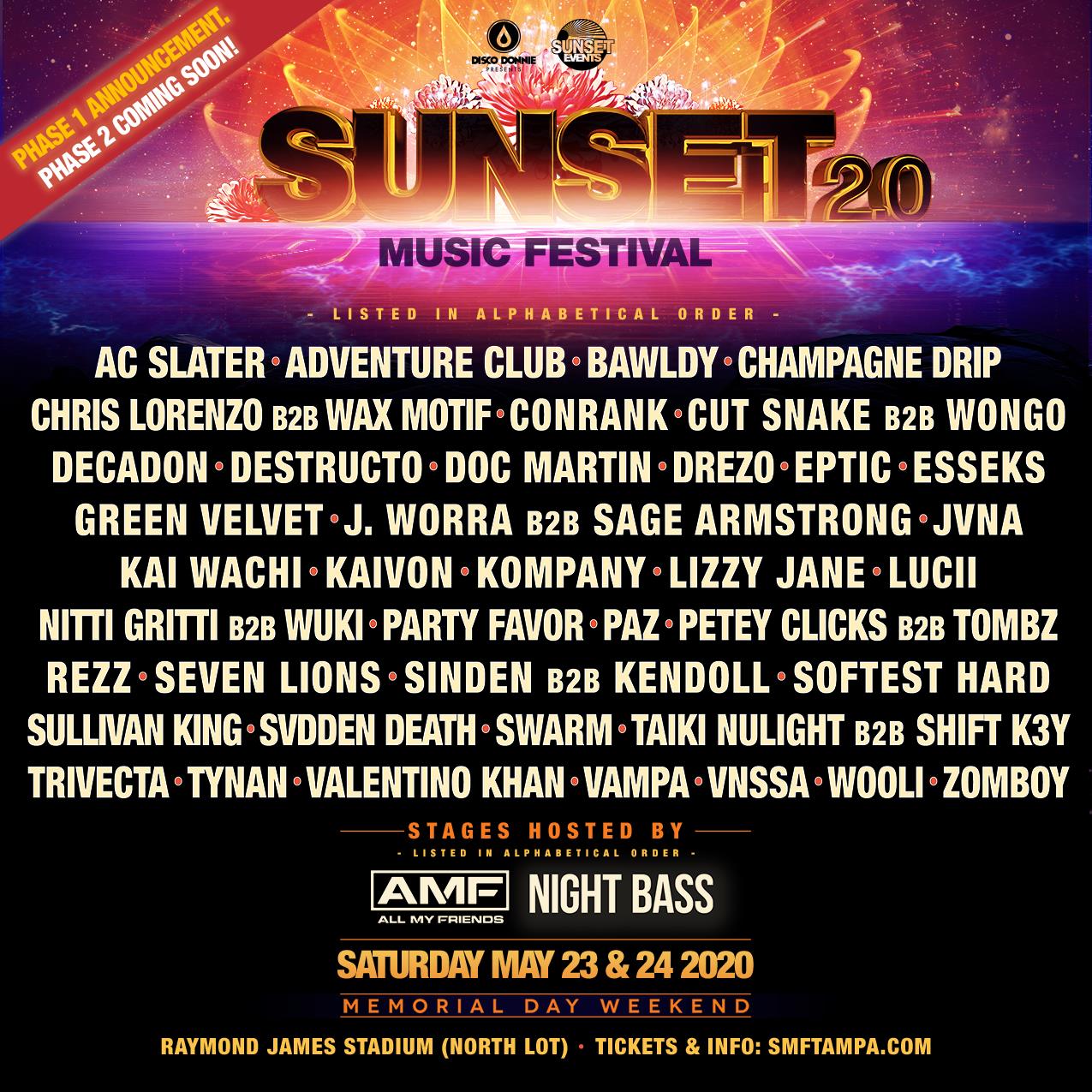 Buy Tickets to Sunset Music Festival 2020 in Tampa on May 23, 2020 ...