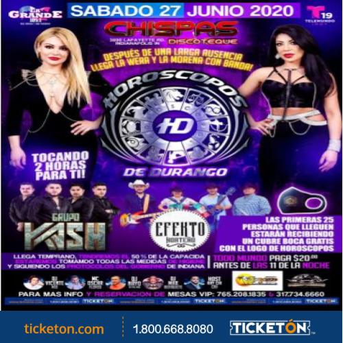 Horoscopos Indianapolis Tickets Boletos Chispas Discoteque