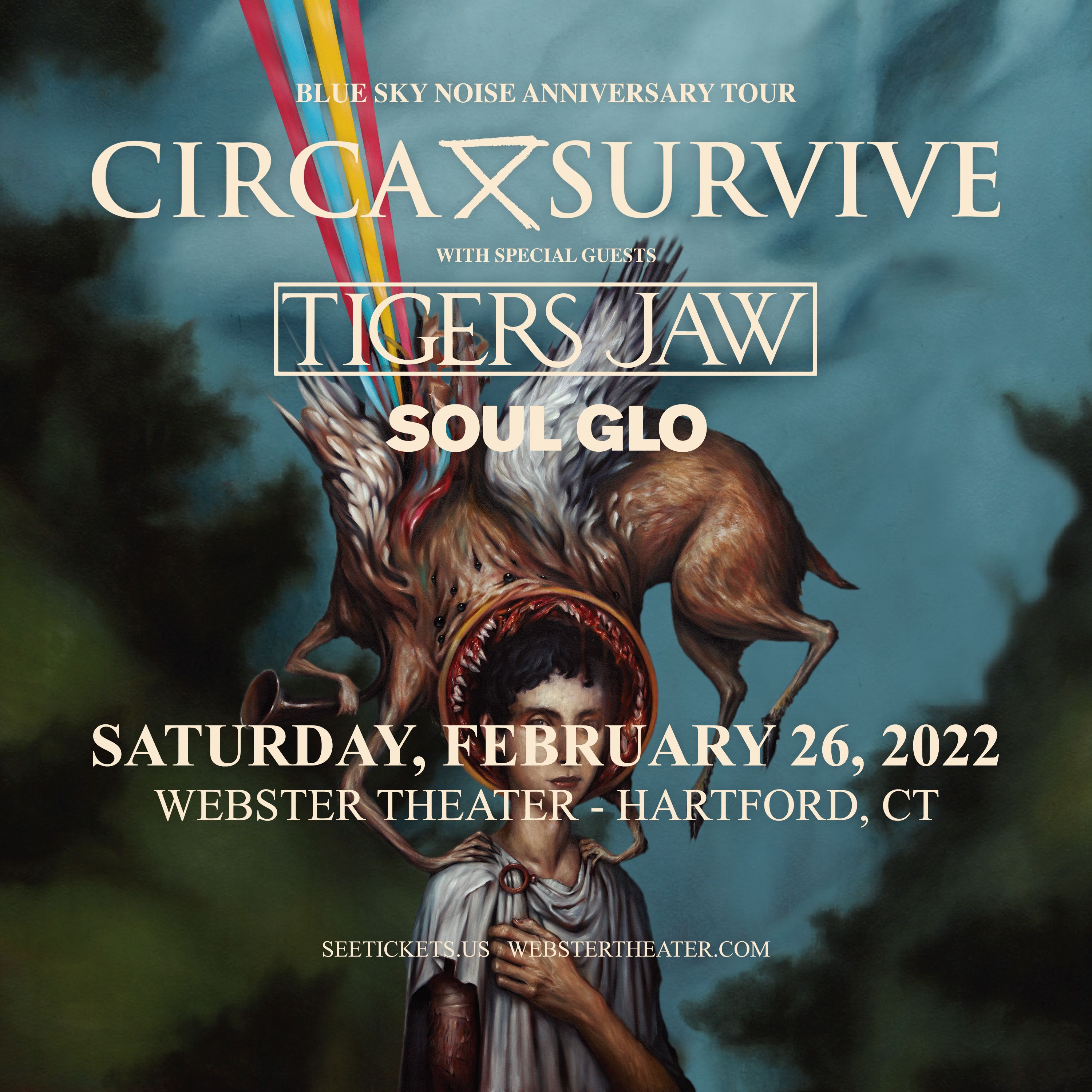 Buy Tickets to CIRCA SURVIVE BLUE SKY NOISE 10 ANNIVERSARY TOUR in
