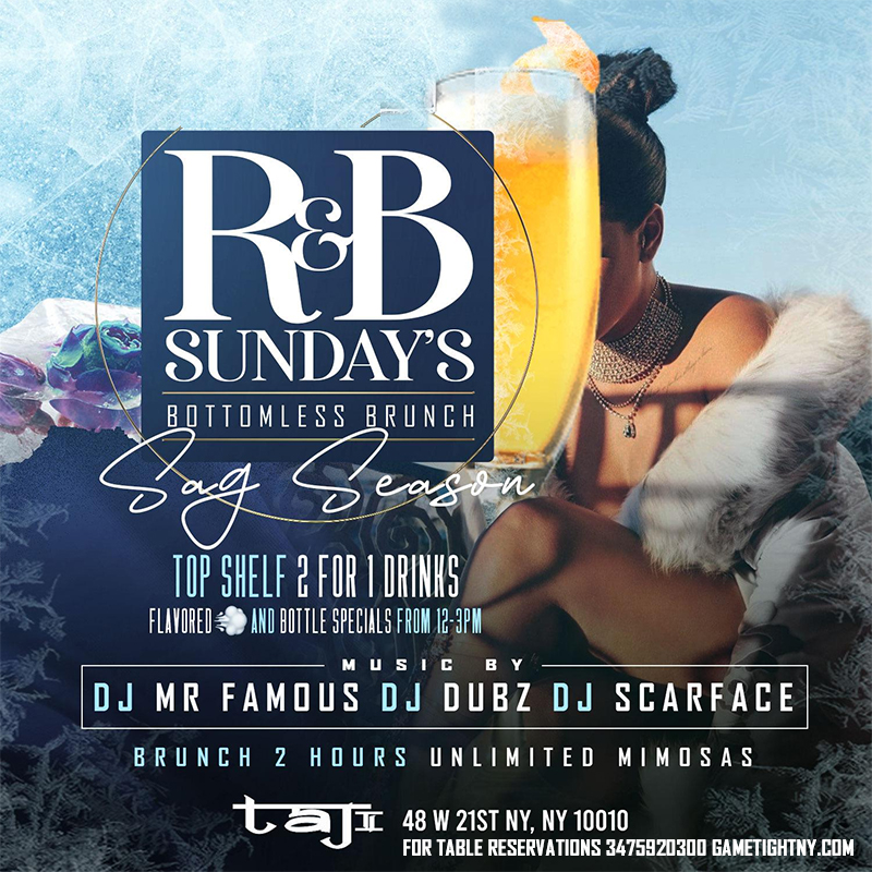 Buy Tickets To Taj Lounge Nyc Sunday Funday Hip Hop Vs Reggae® Randb Brunch In New York On Dec 13 