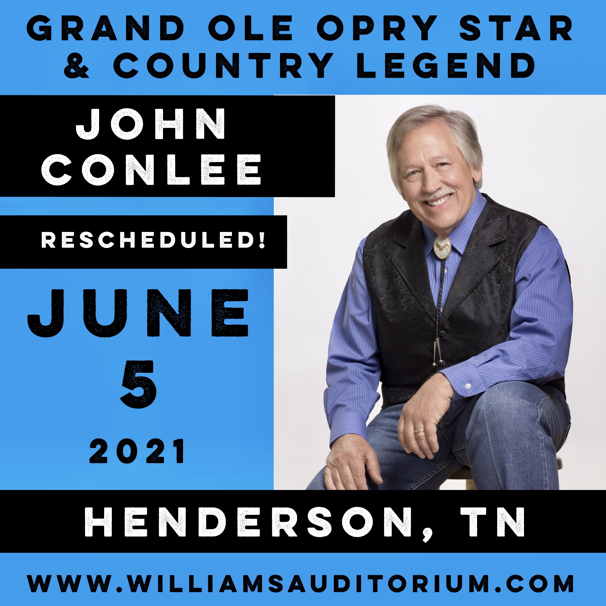 Buy Tickets to John Conlee in Henderson on Jun 05, 2021