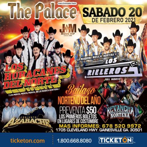 Los Huracanes Del Norte The Palace Tickets Boletos Gainesville Ga