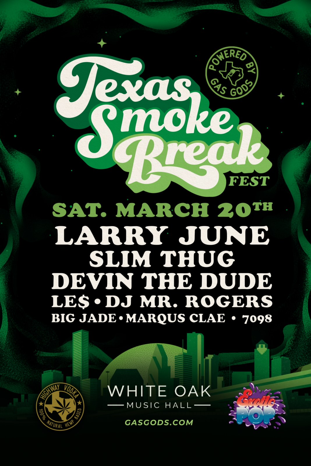 Buy Tickets to TX Smoke Fest Larry June,Slim Thug,Le,DevinTheDude