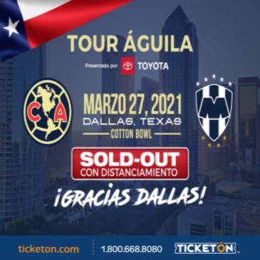 CLUB AMERICA VS MONTERREY Tickets 3750 The Midway, Dallas, TX, United  States, 75215 | Ticketón