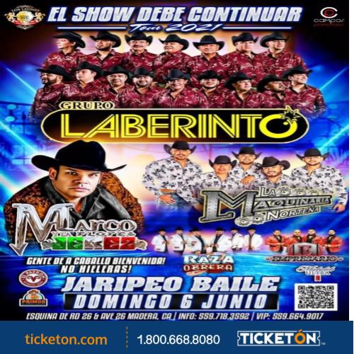Laberinto Tickets Boletos Madero C.A 6/6/21
