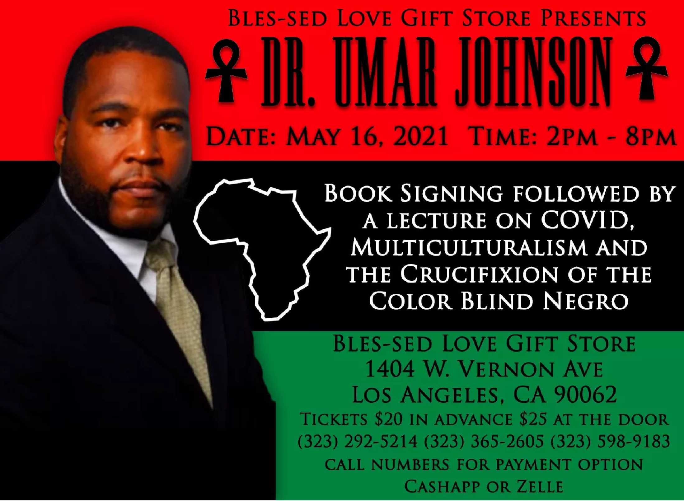 Buy Tickets to Dr. Umar Johnson Book signing and Lecture in los Angeles