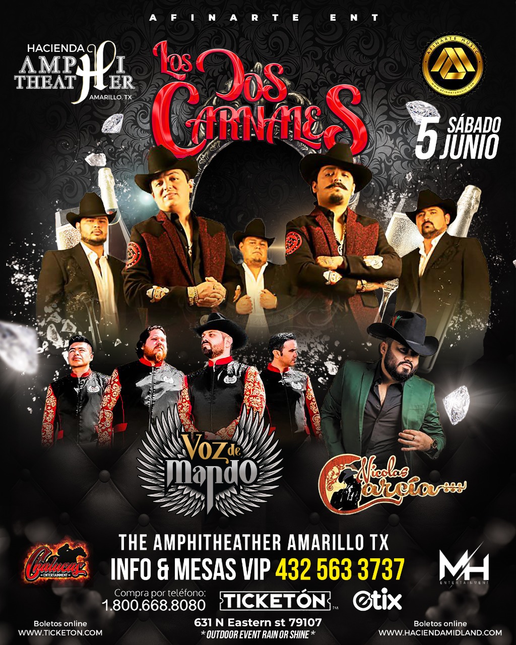 Los Dos Carnales Amphi Theather Tickets Boletos Amarillo TX 6/5/21