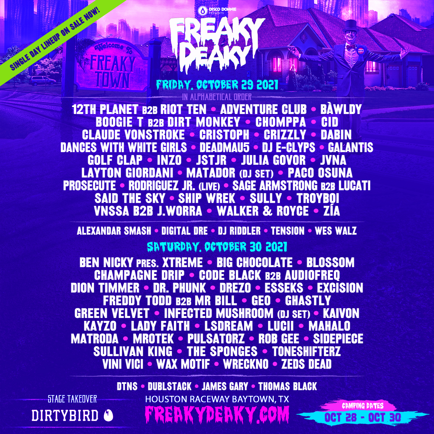 Buy Tickets To Freaky Deaky Texas 2021 In Baytown On Oct 28 2021 Oct 30 2021