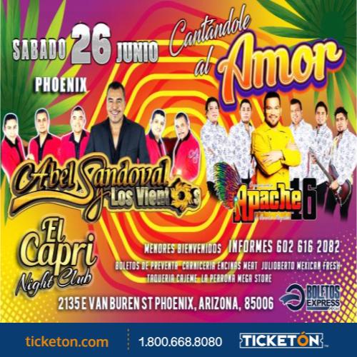Cantandole al Amor - El Capri Night Club Tickets Boletos | Phoenix AZ -  6/26/21