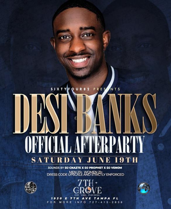 Buy Tickets to Desi Banks - Tampa, FL in Tampa on Jun 19, 2021