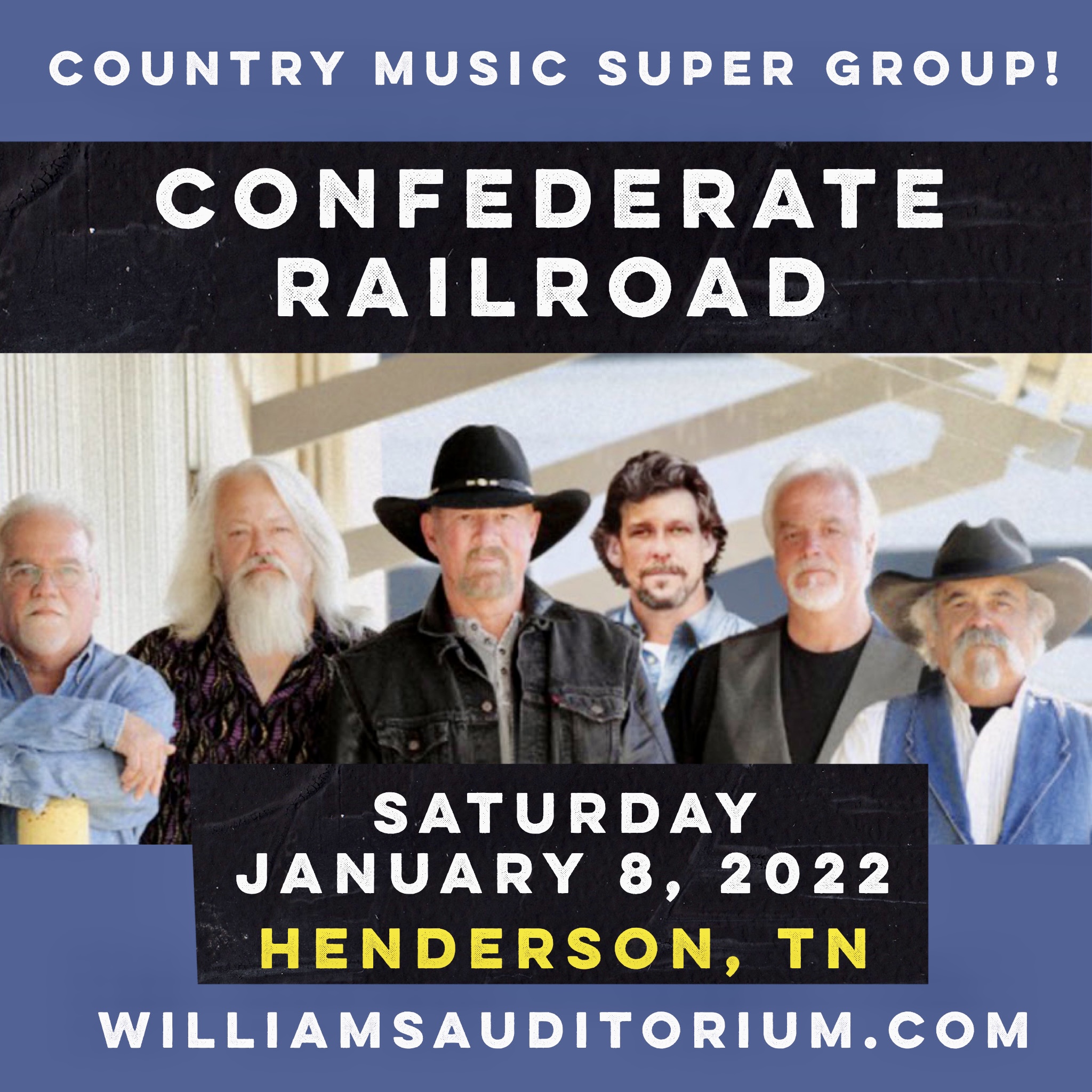Buy Tickets to Confederate Railroad in Henderson on Jan 08, 2022