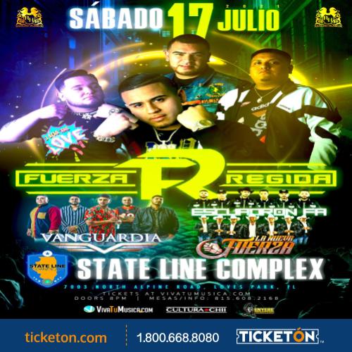 Fuerza Regida Vanguardia y Mas State Line Complex Tickets Boletos