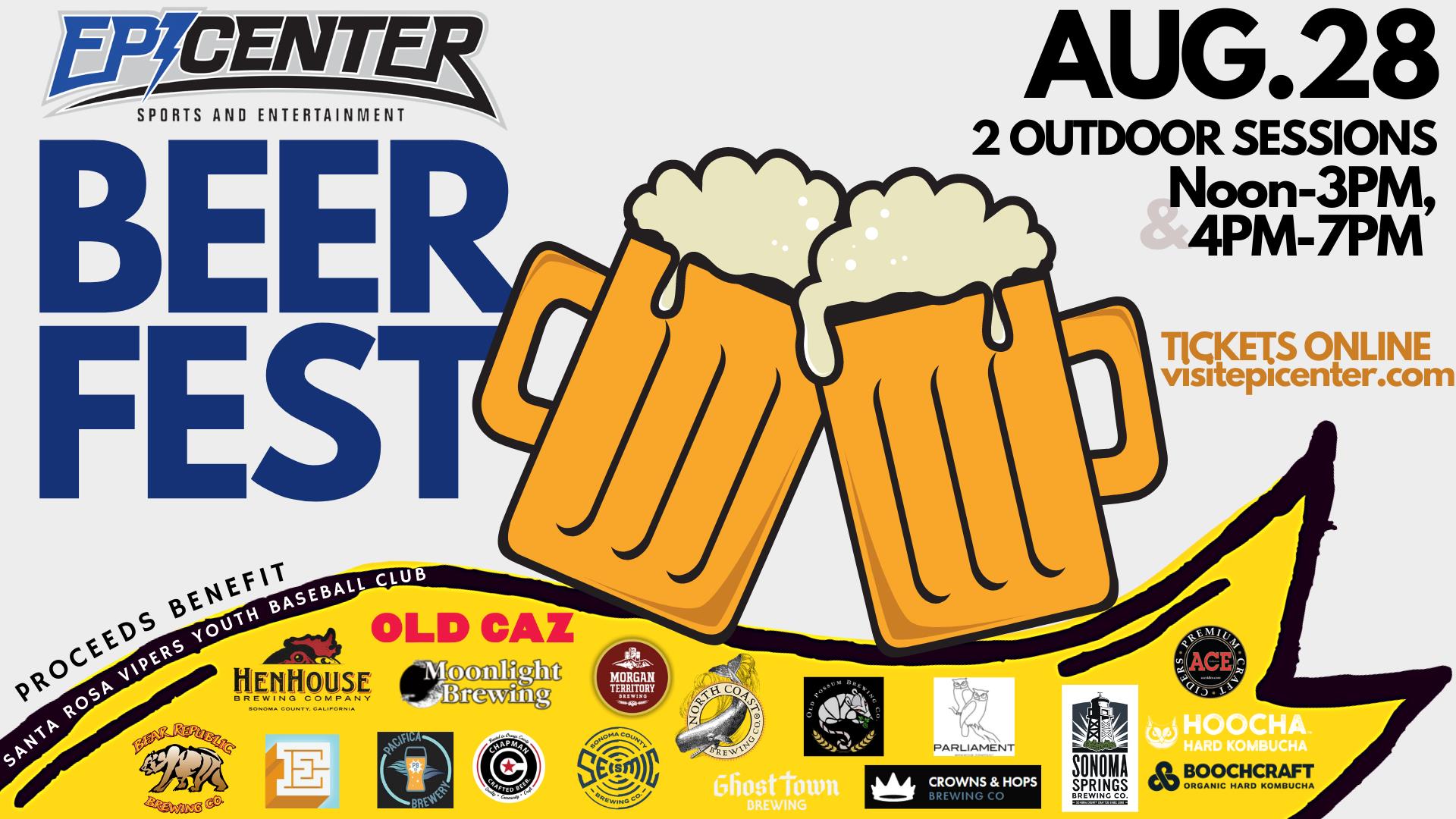 Buy Tickets to Epicenter Craft Beer Fest in Santa Rosa on Aug 28, 2021
