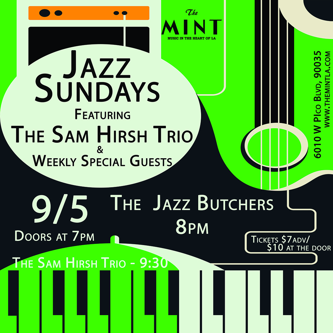 Buy Tickets to Jazz Sunday with The Jazz Butchers and The Sam Hirsh